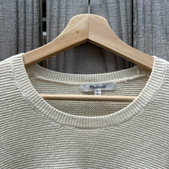 Madewell: Cream Sweater: Size XS - Picture 2 of 9